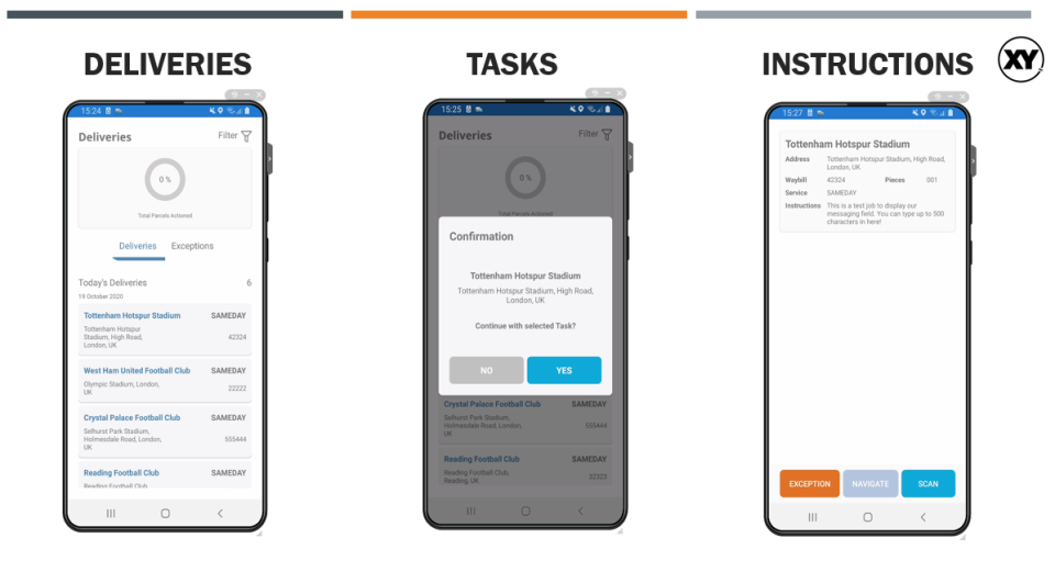 screenshot of XY Locate